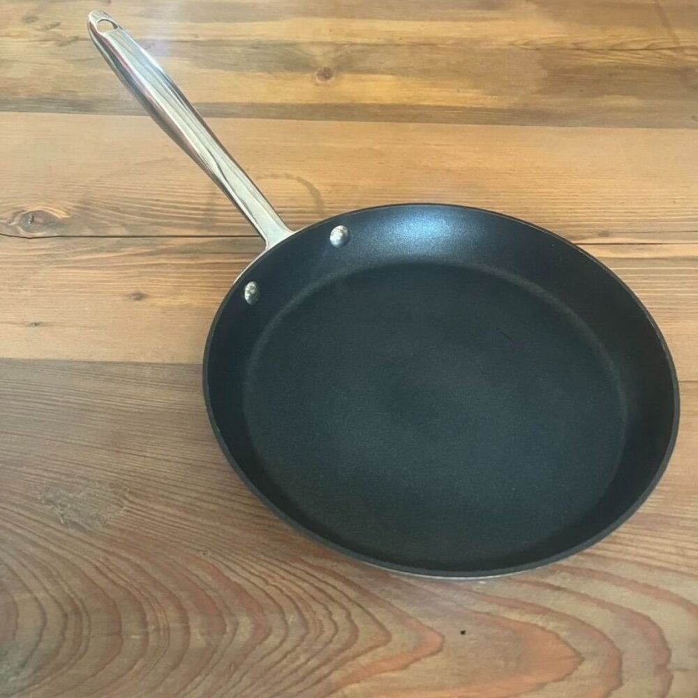 Williams-Sonoma 9" Stainless Steel Thermo-Clad NS Omelette Pan Hestan Italy READ